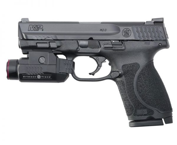 Smith and Wesson M&P9 M2.0 Compact 9mm 4" Barrel 15-Rounds with Crimson Trace Rail Master Light - Image 2