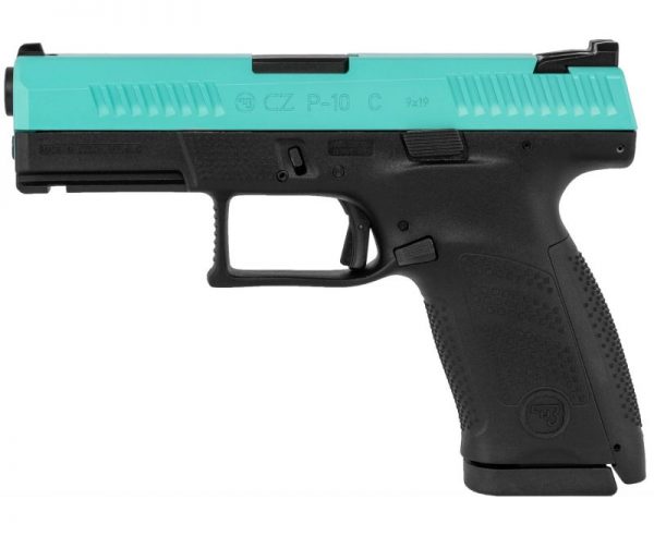 CZ P-10 C Robin's Egg Blue 9mm 4.02" Barrel 15-Rounds 3-Dot Fixed Sights - Image 3