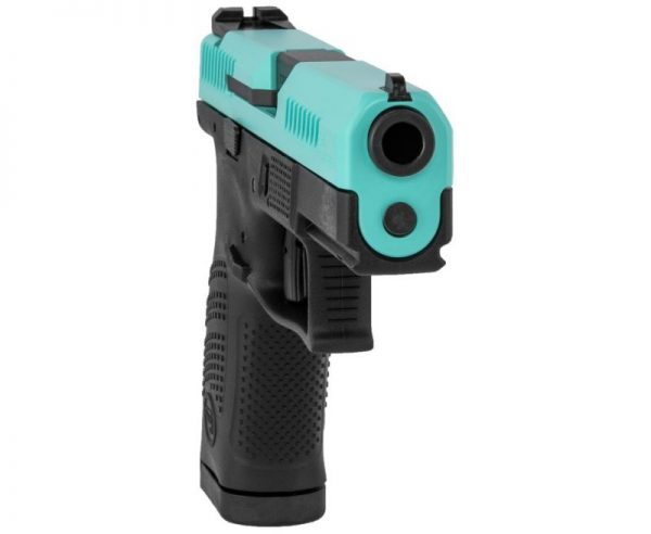 CZ P-10 C Robin's Egg Blue 9mm 4.02" Barrel 15-Rounds 3-Dot Fixed Sights - Image 2