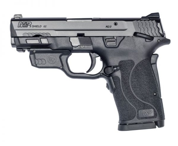 Smith and Wesson M&P9 Shield EZ with Crimson Trace Laserguard 9mm 3.6" 8-Round Manual Thumb Safety