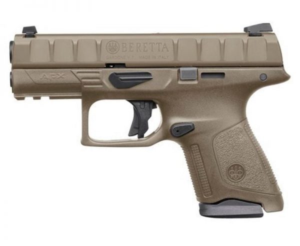 Beretta APX Compact 9mm 3.70" Barrel 13-Rounds FDE 3 Dot Removable Sight