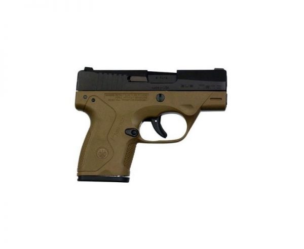 Beretta BU9 Nano Flat Dark Earth / Black 9mm 3-inch 6Rds and 8Rds