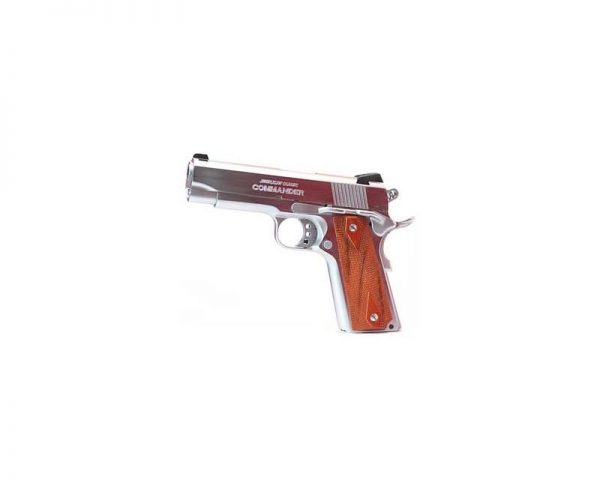 American Classic Commander Chrome/Wood .45ACP 4.25-inch 8rd