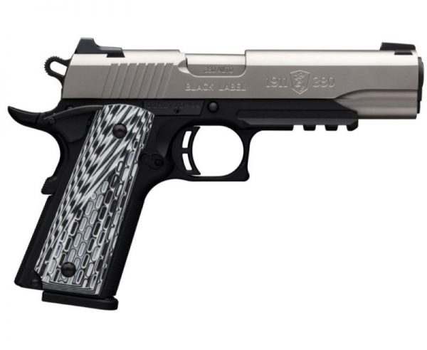 Browning 1911-380 PRO Stainless Steel 380ACP 8 Rounds Rail Night Sight