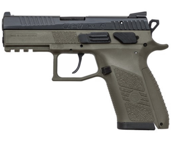 CZ P-07 Black/OD Green 9mm 3.7-inch 15Rds