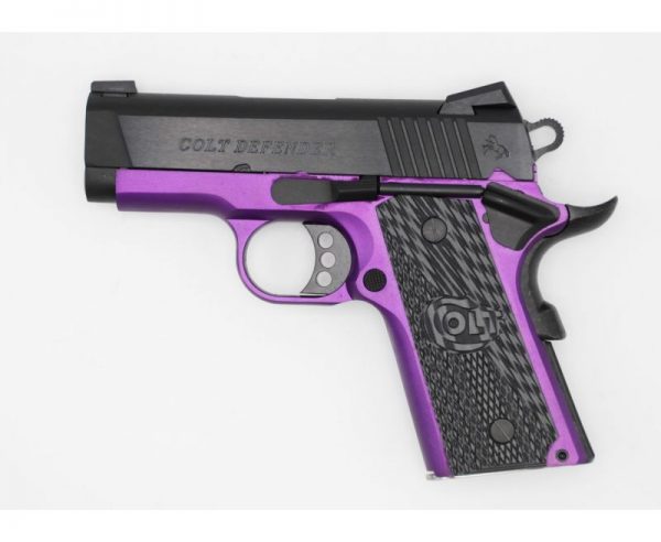 Colt Firearms 1911 Defender Purple Frame / Blued Slide .45 ACP 3-inch 7Rds TALO Exclusive