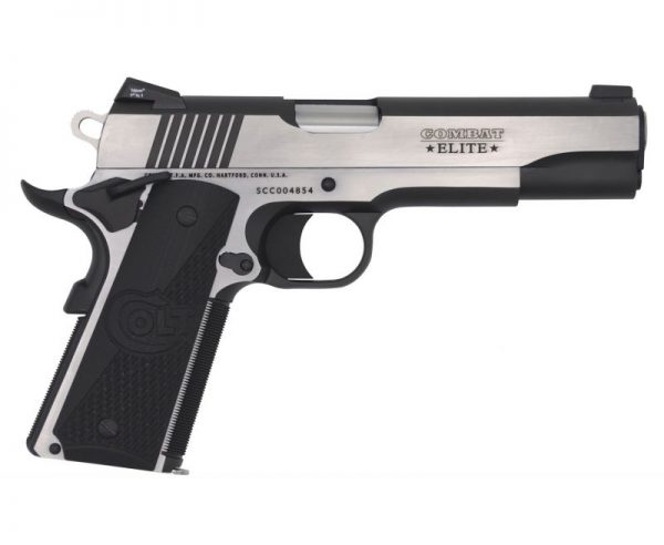 Colt Firearms Combat Elite 1911 Government Stainless / Black 9mm 5-inch 9Rds