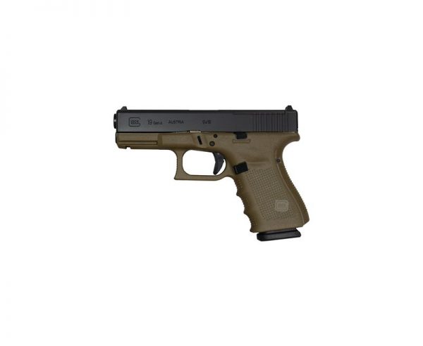 Glock G19 G4 OD Green / Black 9mm 4-inch 15Rds MOS