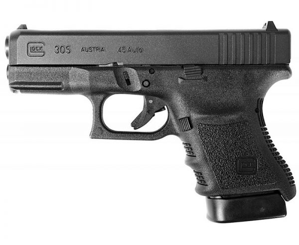 Glock G30S Black .45ACP 3.78-inch 10Rd Fixed Sights