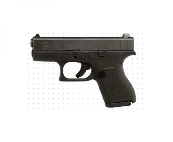 Glock G42 Black .380 ACP 3.3-inch 6Rd Fixed Sights