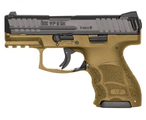 Heckler and Koch VP9SK Black / Flat Dark Earth 9mm 3.39-inch 10Rds Night Sights