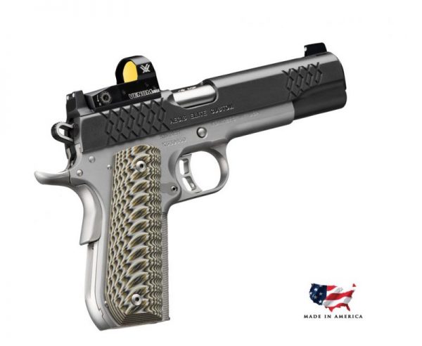 Kimber Aegis Elite Custom Optics Ready Black 9mm 5-inch 8Rds - with Vortex Red Dot