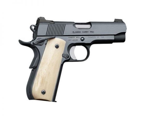 Kimber Classic Carry Pro 45 ACP 4-inch 8Rd Black / Ivory Grips .