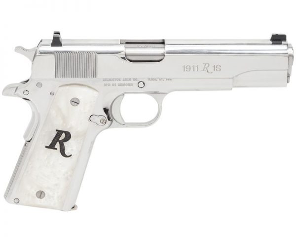 Remington 1911 R1 Series High Polished Nickel .45ACP 5-inch 8rd