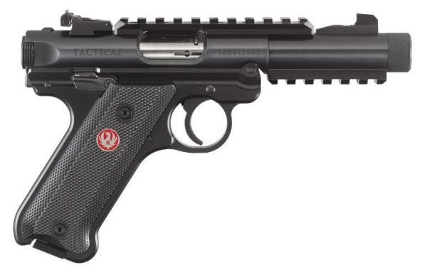 Ruger MKIV Tactical Black 22LR 4.4 inch Barrel 10 Rounds