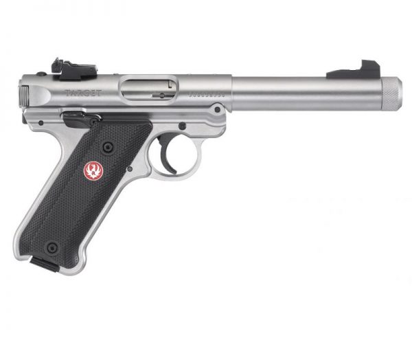 Ruger Mark IV Target Satin Stainless .22 LR 5.5-inch 10Rds Fixed Front/Adjustable Rear Sights