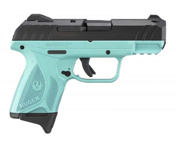 Ruger Security-9 Compact Black / Turquoise 9mm 3.42" Barrel 10-Rounds