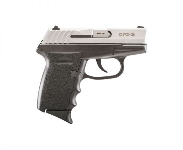 SCCY CPX-3 Pistol Stainless Bi-Tone .380 ACP 2.96" 10 RD 3-Dot Contrast Sights