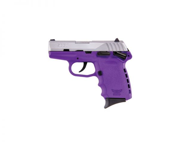 SCCY CPX-1 Purple / Stainless Steel 9mm 3.1-inch 10 Rd with Side Safety Lever