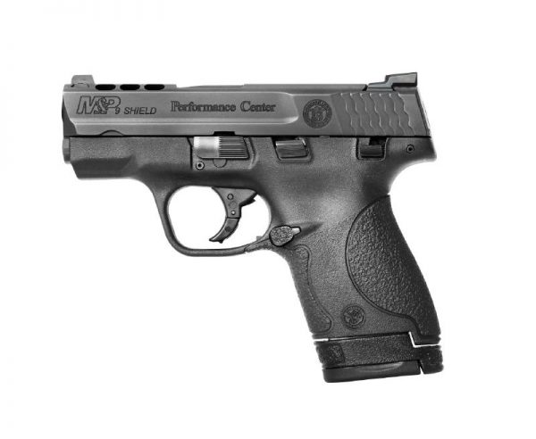 Smith and Wesson M&P 9 Shield Performance Center Black 9mm 3.1-inch 8Rd Ported Slide Night Sights