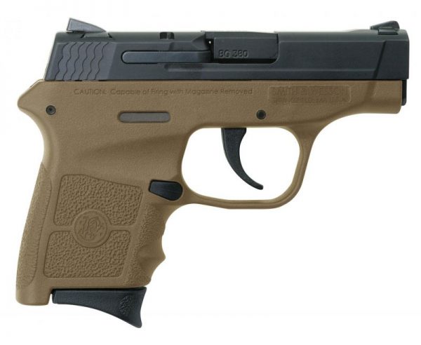 Smith and Wesson M&P Bodyguard Black / Flat Dark Earth .380 ACP 2.75-inch 6Rds