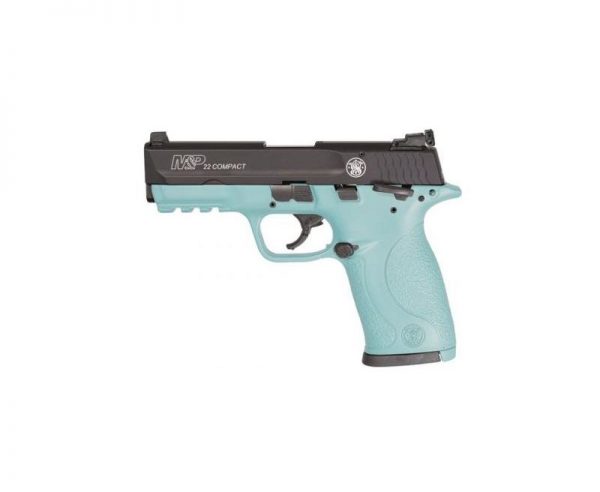 Smith and Wesson M&P22C Robin's Egg Blue 22LR 3.6" 10RD