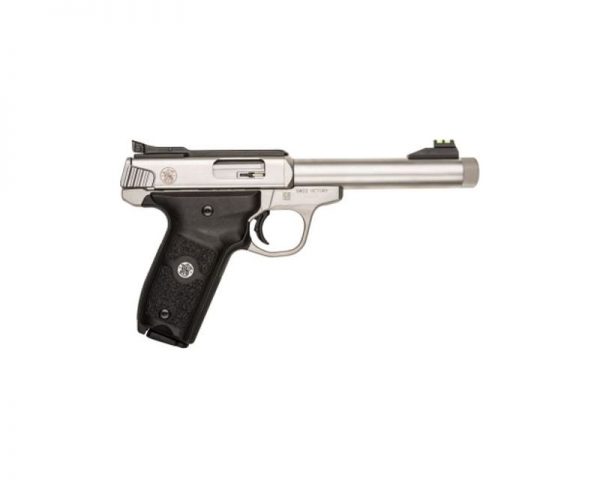 Smith and Wesson SW22 Victory Stainless 22LR 5.5-inch Threaded Barrel 10 Rounds