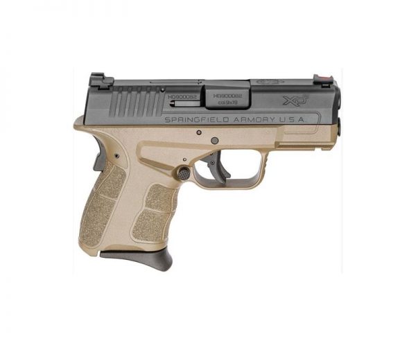 Springfield XDS MOD2 9MM FDE 3.3-inch FO Fiber Optic Sight 2-Mags 7Rds