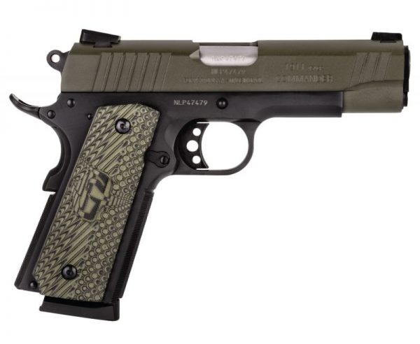 Taurus PT1911 Commander Green / Black .45 ACP 4.25-inch 8Rds VZ G10 Grips