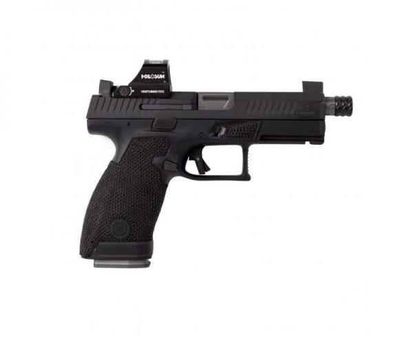 The Gun Co Custom CZ P-10 Compact Type 1 Combat Duty Black 9mm 4.61" 15 RD with Holosun Reflex Sight