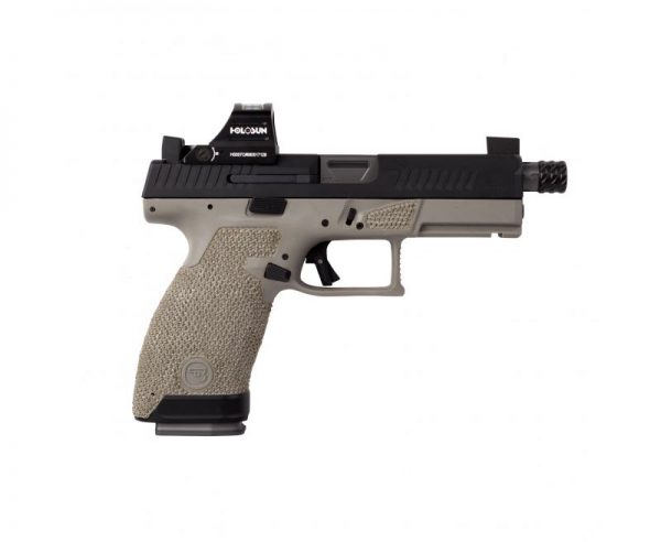 The Gun Co Custom CZ P-10 Compact Type 1 Urban Battle Gray 9mm 4.61" 15 RD with Holosun Reflex Sight - Image 2