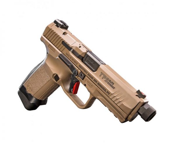 Canik TP9SF Elite Combat Flat Dark Earth 9mm 4.78-inch One 17Rd and One 15Rd Magazine - Image 2