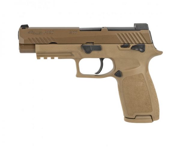 Sig Sauer P320F M17 Coyote Tan 9mm 4.7" Barrel 17-Rounds SIGLITE Front Sights 1 Magazine - Image 3