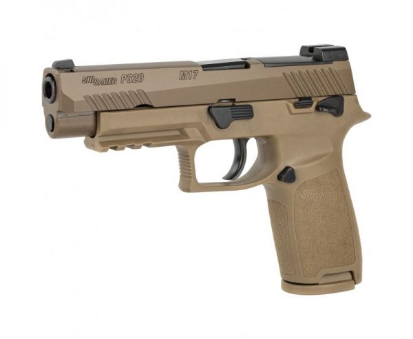 Sig Sauer P320F M17 Coyote Tan 9mm 4.7" Barrel 17-Rounds SIGLITE Front Sights 1 Magazine - Image 2