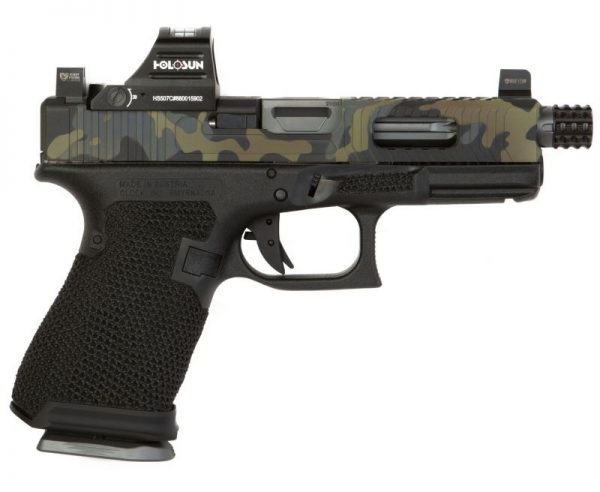 The Gun Co LVL-1 Custom Glock 19 - Urban Camo 9mm 4.02-inch 15Rds - with Holosun Reflex Red Dot