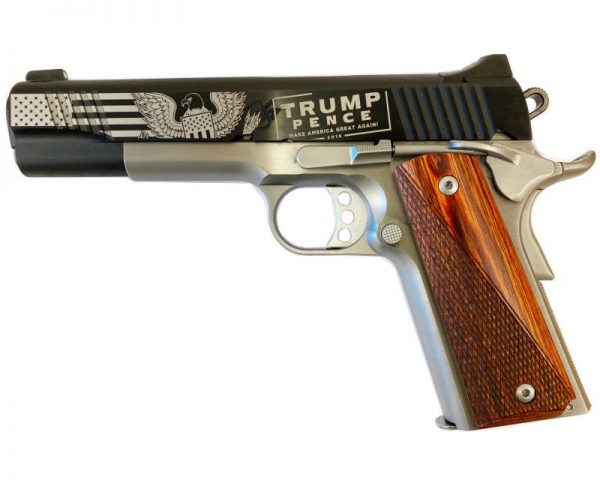 Kimber Custom II Two Tone Black/ Stainless 45ACP 5 Inch 7 Rd Trump / Pence GrabAGun Exclusive - Image 3