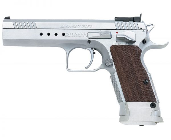 EAA Corp Tanfoglio Witness Elite Limited Chrome .38 Super 4.75-inch 17Rds Adjustable Sights