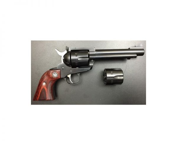 Ruger Blackhawk Flattop Wood/Blued 357Mag/9mm 5.5-inch 6Rnd 2 Cylinders