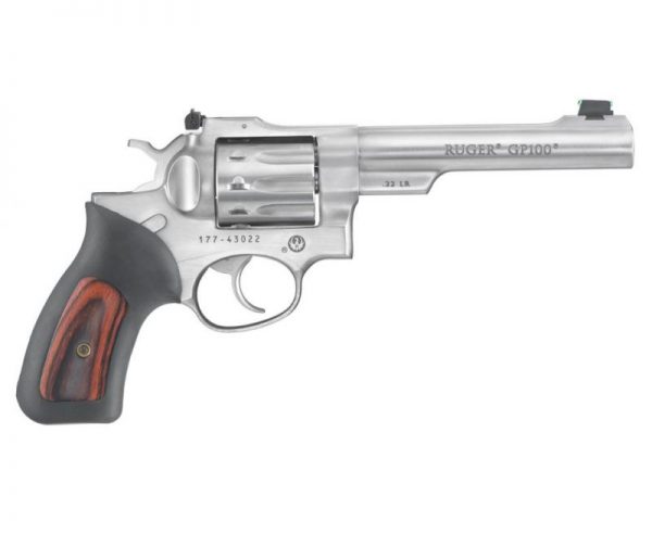 Ruger GP100 Double-Action Revolver Stainless .22LR 5.5-inch 10Rd