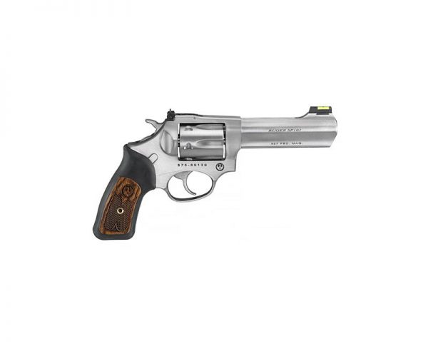 Ruger SP101 Stainless/Wood 327 Federal Magnum 4.2-inch 6Rnd Adjustable Sites