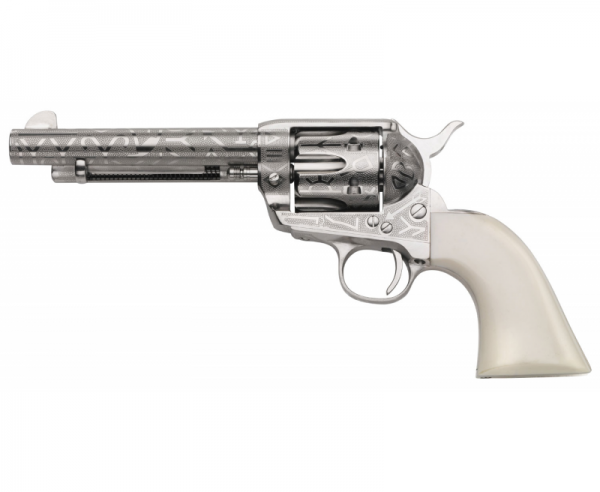 Taylor's and Co. Model 1873 Cattleman Stainless / White .45LC 5.5-inch barrel 6-round