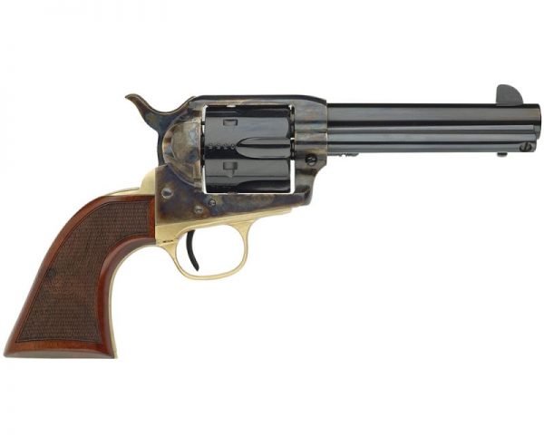 Taylor's & Company Taylors 1873 Ranch Hand 45 Colt (Colt) 4.75" 6 Checkered Walnut Blued