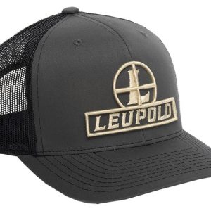 Leupold Reticle Trucker Hat Gray OSFA Adjustable Snapback