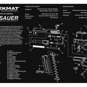 TekMat Original Cleaning Mat 11×17″ with Sig P250 Diagram