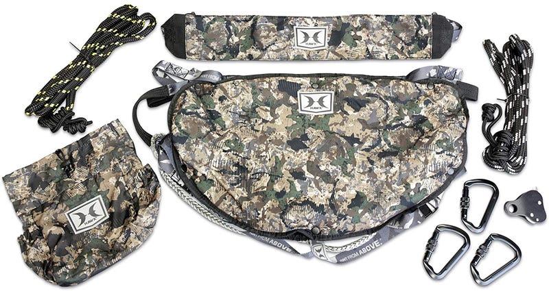 Hawk Hunting Helium Hammock Saddle Chaos Camo Adjustable Belt 28"-40"