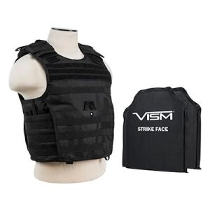 NcStar Expert Plate Carrier Vest with 10X12 Inch Soft Panels Black