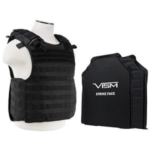 NcStar QR Plate Carrier Vest with 11X14 Soft Panels Black