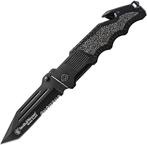 Smith & Wesson Black Border Guard 4.4 Inch Tanto Knife