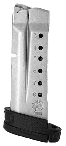 Smith and Wesson OEM Magazine Stainless 9mm 8-Rounds for M&P Shield