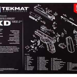 TekMat Ultra Cleaning Mat 15×20″ with Springfield XD Mod.2 Diagram